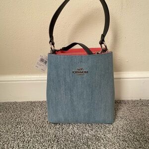 Coach Blue and Red Women's Bag